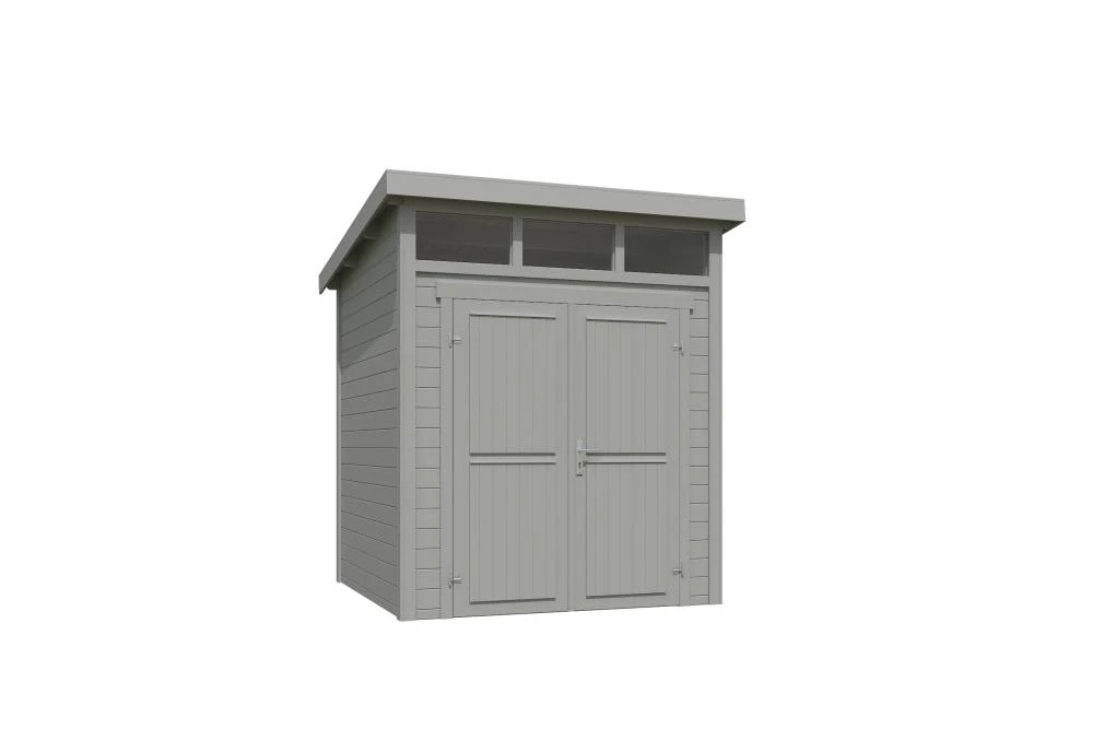 Outdoor Life Blokhut Kibo 1 Platinum Grey 200 x 200 cm - Afbeelding 2